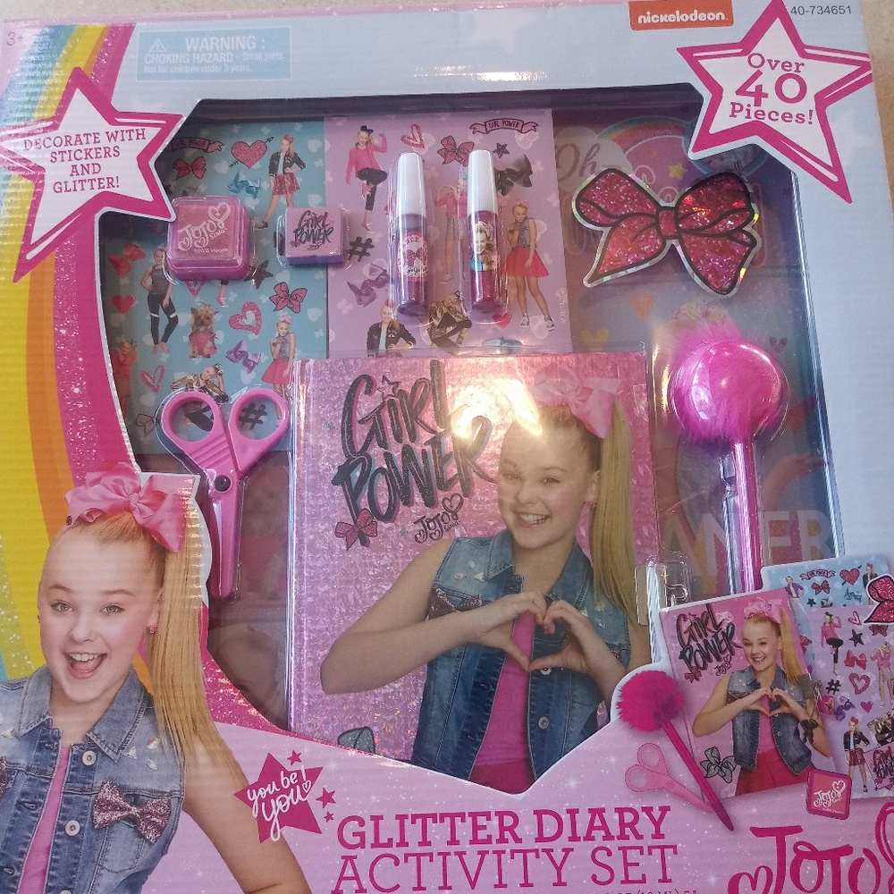 Jojo siwa glitter diary activity set new
